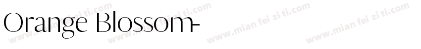 Orange Blossom字体转换